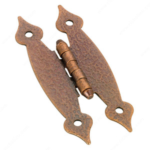 Traditional Metal Country Hinge - 2053, Color/Finish Antique Copper, Finish Number M41 PRO-PACK 3 Traditional Metal Country Hinge - 2053, Color/Finish Antique Copper, Finish Number M41 PRO-PACK 3