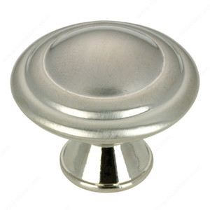 Contemporary Metal Knob - 2063, Finish Brushed Nickel Contemporary Metal Knob - 2063, Finish Brushed Nickel