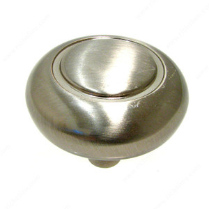 Traditional Metal Knob - 209B, Finish Brushed Nickel PRO-PACK 3 Traditional Metal Knob - 209B, Finish Brushed Nickel PRO-PACK 3
