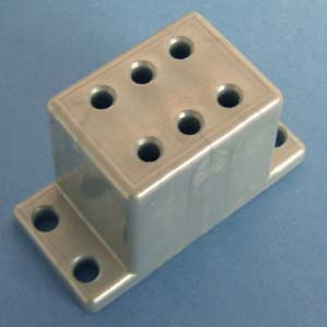 Under mount Drawer Slide Spacer 1-3/4", Silver, Pkg of 50