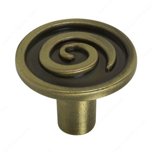 Traditional Metal Knob - 2188, Finish Antique English PRO-PACK 2 Traditional Metal Knob - 2188, Finish Antique English PRO-PACK 2