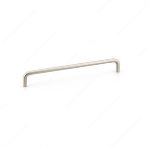 Contemporary Metal Pull - 2288, BHMA A156.9 certificate, RoHS compliant, Center to Center 12 in, Finish Brushed Nickel, Length - Overall Dimensions 313 mm PRO-PACK 2