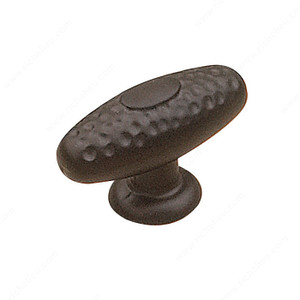 Traditional Metal Knob - 2321, Finish Matte Black Traditional Metal Knob - 2321, Finish Matte Black