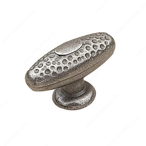 Traditional Metal Knob - 2321, Finish Natural Iron Traditional Metal Knob - 2321, Finish Natural Iron