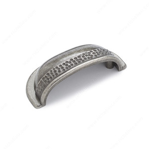 Traditional Metal Cup Pull - 2321, Finish Natural Iron PRO-PACK 2 Traditional Metal Cup Pull - 2321, Finish Natural Iron PRO-PACK 2