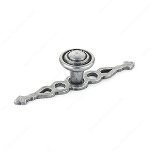 Traditional Metal Knob - 2360, Finish Wrought Iron PRO-PACK 3 Traditional Metal Knob - 2360, Finish Wrought Iron PRO-PACK 3