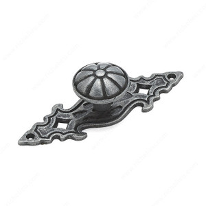 Traditional Metal Knob - 2361, Finish Wrought Iron PRO-PACK 2 Traditional Metal Knob - 2361, Finish Wrought Iron PRO-PACK 2