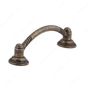 Traditional Metal Pull - 2367, Finish Burnished Brass PRO-PACK 5 Traditional Metal Pull - 2367, Finish Burnished Brass PRO-PACK 5