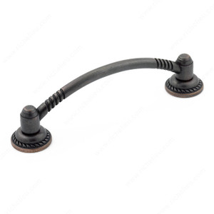 Traditional Metal Pull - 2367, Finish Brushed Oil-Rubbed Bronze PRO-PACK 5
