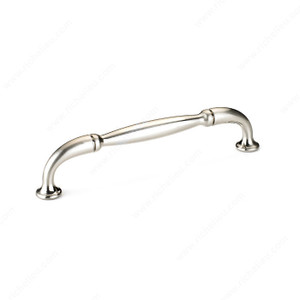 Traditional Metal Pull - 2373, Center to Center 128 mm, Finish Brushed Nickel, Projection - Overall Dimensions 31 mm PRO-PACK 2 Traditional Metal Pull - 2373, Center to Center 128 mm, Finish Brushed Nickel, Projection - Overall Dimensions 31 mm PRO-PACK 2