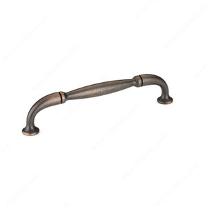Traditional Metal Pull - 2373, Center to Center 128 mm, Finish Brushed Oil-Rubbed Bronze, Projection - Overall Dimensions 31 mm PRO-PACK 2 Traditional Metal Pull - 2373, Center to Center 128 mm, Finish Brushed Oil-Rubbed Bronze, Projection - Overall Dimensions 31 mm PRO-PACK 2
