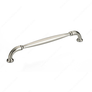 Traditional Metal Pull - 2373, Center to Center 192 mm, Finish Brushed Nickel, Projection - Overall Dimensions 33 mm Traditional Metal Pull - 2373, Center to Center 192 mm, Finish Brushed Nickel, Projection - Overall Dimensions 33 mm