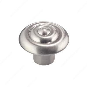 Traditional Metal Knob - 2391, Finish Brushed Nickel PRO-PACK 5 Traditional Metal Knob - 2391, Finish Brushed Nickel PRO-PACK 5