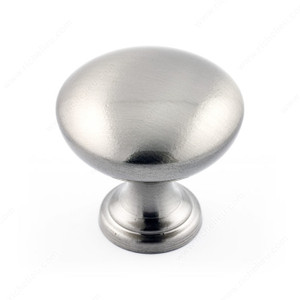 Traditional Metal Knob - 2391, Finish Brushed Nickel PRO-PACK 2 Traditional Metal Knob - 2391, Finish Brushed Nickel PRO-PACK 2