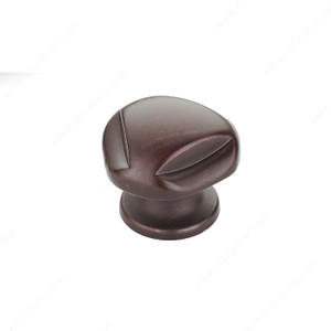 Traditional Metal Knob - 2391, Finish Rust, Diameter - Overall Dimensions 28 mm, Projection - Overall Dimensions 24 mm PRO-PACK 2