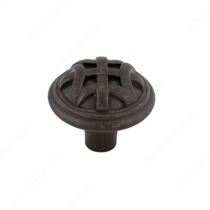 Traditional Metal Knob - 2391, Finish Rust PRO-PACK 2 Traditional Metal Knob - 2391, Finish Rust PRO-PACK 2