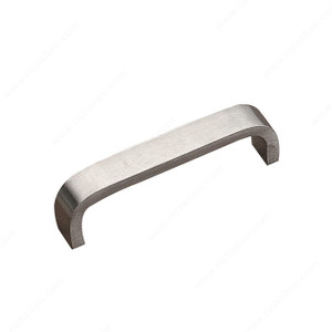 Contemporary Stainless Steel Pull - 2451, Screw/Nail 8/32 (Included)