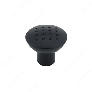Contemporary Metal Knob - 260, Finish Matte Black PRO-PACK 2 Contemporary Metal Knob - 260, Finish Matte Black PRO-PACK 2