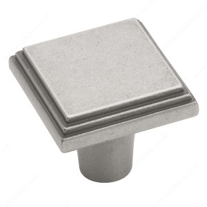 Traditional Zinc Knob - 26117, Finish Weathered Nickel PRO-PACK 2 Traditional Zinc Knob - 26117, Finish Weathered Nickel PRO-PACK 2