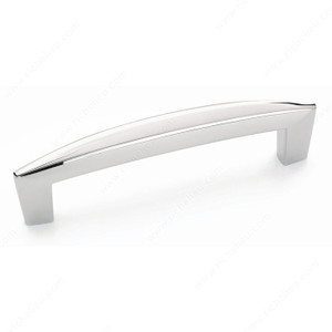 Contemporary Zinc Pull - 27017, Center to Center 96 mm, Finish Polished Chrome Contemporary Zinc Pull - 27017, Center to Center 96 mm, Finish Polished Chrome