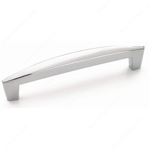 Contemporary Zinc Pull - 27017, Center to Center 128 mm, Finish Polished Chrome Contemporary Zinc Pull - 27017, Center to Center 128 mm, Finish Polished Chrome