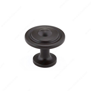 Traditional Metal Knob - 2920, Finish Oil-Rubbed Bronze, Screw/Nail 8/32 (Included) PRO-PACK 3 Traditional Metal Knob - 2920, Finish Oil-Rubbed Bronze, Screw/Nail 8/32 (Included) PRO-PACK 3