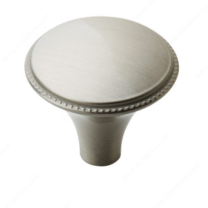 Traditional Zinc Knob - 29310, Finish Satin Nickel PRO-PACK 2 Traditional Zinc Knob - 29310, Finish Satin Nickel PRO-PACK 2