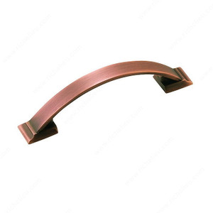 Transitional Zinc Pull - Candler Collection 293, Center to Center 3 25/32 in, Finish Caramel Bronze