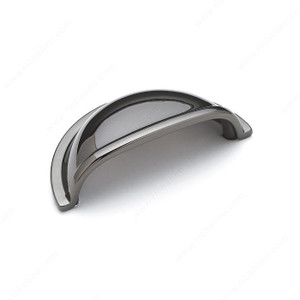Traditional Brass Cup Pull - 3038, Finish Black Nickel Traditional Brass Cup Pull - 3038, Finish Black Nickel