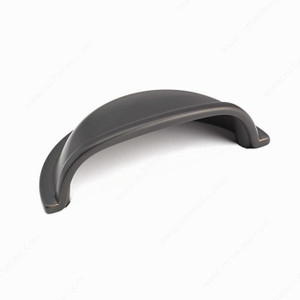 Traditional Brass Cup Pull - 3038, Finish Oil-Rubbed Bronze Traditional Brass Cup Pull - 3038, Finish Oil-Rubbed Bronze