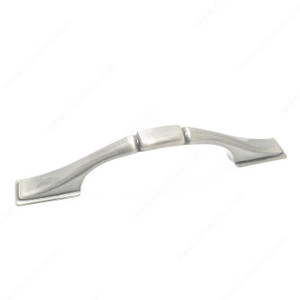 Traditional Metal Pull - 3079, Center to Center 3 in, Finish Brushed Nickel, Projection - Overall Dimensions 24 mm PRO-PACK 3 Traditional Metal Pull - 3079, Center to Center 3 in, Finish Brushed Nickel, Projection - Overall Dimensions 24 mm PRO-PACK 3