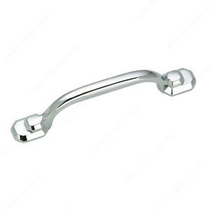 Traditional Metal Pull - 3073, Finish Polished Nickel PRO-PACK 5 Traditional Metal Pull - 3073, Finish Polished Nickel PRO-PACK 5