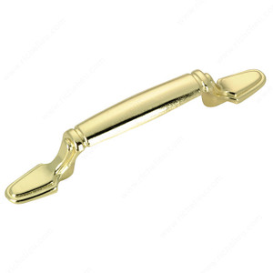 Traditional Metal Pull - 3074, Finish Brass PRO-PACK 5 Traditional Metal Pull - 3074, Finish Brass PRO-PACK 5