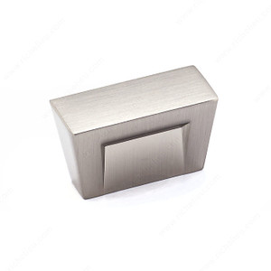 Contemporary Metal Knob - 3163, Finish Brushed Nickel, Screw/Nail 8/32 (Included) PRO-PACK 2 Contemporary Metal Knob - 3163, Finish Brushed Nickel, Screw/Nail 8/32 (Included) PRO-PACK 2