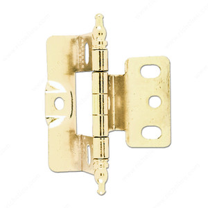 Classic Metal Hinge - 3175, Finish Brass, Finish Number 130, Screw/Nail Wood Screw (Included)