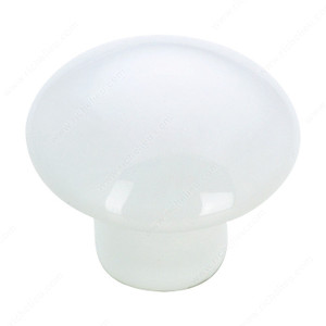 Eclectic Ceramic Knob - 3367, Finish White, Screw/Nail 8/32 (Included) PRO-PACK 5 Eclectic Ceramic Knob - 3367, Finish White, Screw/Nail 8/32 (Included) PRO-PACK 5