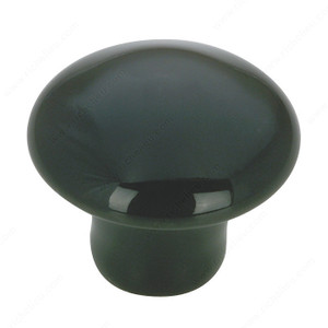 Eclectic Ceramic Knob - 3367, Finish Black, Screw/Nail 8/32 (Included) PRO-PACK 5