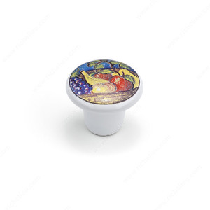 Traditional Ceramic Knob - 3385,PRO-PACK 3 Traditional Ceramic Knob - 3385,PRO-PACK 3
