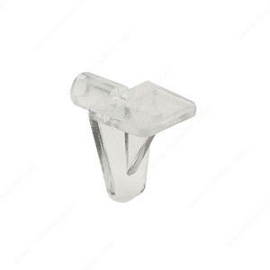 Plastic Shelf Pin, Drilling Diameter 5 mm, Finish Clear PRO-PACK 5 Plastic Shelf Pin, Drilling Diameter 5 mm, Finish Clear PRO-PACK 5