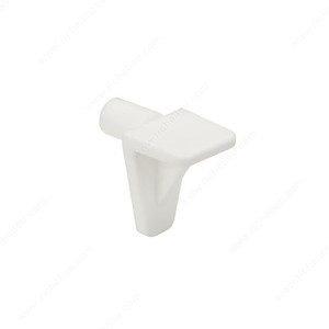 Plastic Shelf Pin, Drilling Diameter 5 mm, Finish White PRO-PACK 5 Plastic Shelf Pin, Drilling Diameter 5 mm, Finish White PRO-PACK 5