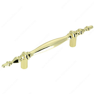 Traditional Metal Pull - 3573, Finish Brass PRO-PACK 5 Traditional Metal Pull - 3573, Finish Brass PRO-PACK 5