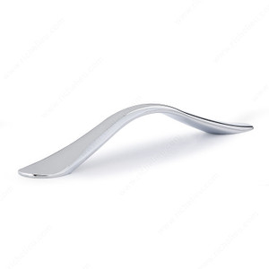 Contemporary Metal Pull - 3636, Center to Center 160 mm, Projection - Overall Dimensions 28 mm