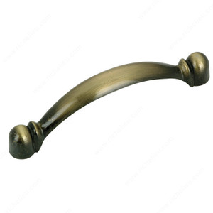Traditional Metal Pull - 3663, Finish Antique English PRO-PACK 5 Traditional Metal Pull - 3663, Finish Antique English PRO-PACK 5