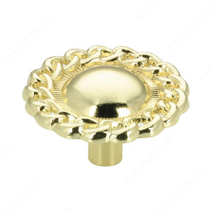 Traditional Metal Knob - 3758, Finish Brass PRO-PACK 5 Traditional Metal Knob - 3758, Finish Brass PRO-PACK 5