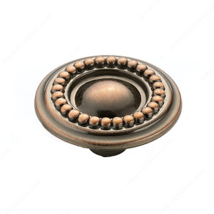 Traditional Metal Knob - 3758, Finish Antique Copper PRO-PACK 5 Traditional Metal Knob - 3758, Finish Antique Copper PRO-PACK 5