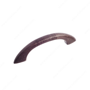Traditional Metal Pull - 3914, Center to Center 3 in, Finish Antique Iron Traditional Metal Pull - 3914, Center to Center 3 in, Finish Antique Iron