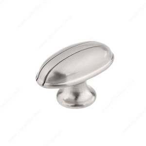Traditional Metal Knob - 3912, Finish Brushed Nickel