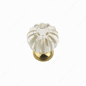 Eclectic Brass and Acrylic Knob - 4035, Finish Clear, Diameter - Overall Dimensions 28 mm, Projection - Overall Dimensions 38 mm Eclectic Brass and Acrylic Knob - 4035, Finish Clear, Diameter - Overall Dimensions 28 mm, Projection - Overall Dimensions 38 mm