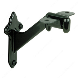 Handrail Brackets for Wood, Color/ Finish Black PRO-PACK 3