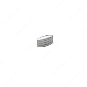 Contemporary Metal Knob - 438, Finish Matte Chrome, Screw/Nail 8/32 (Included) PRO-PACK 5 Contemporary Metal Knob - 438, Finish Matte Chrome, Screw/Nail 8/32 (Included) PRO-PACK 5